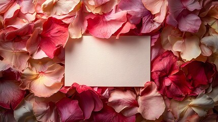 Obraz premium Creating Elegant Invitations with Rose Petals Floral Design Studio Graphic Art Indoor Close-Up Aesthetic Inspiration