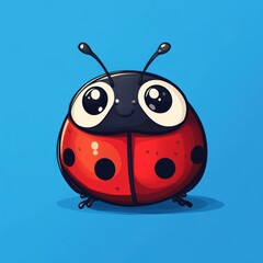 Obraz premium Cute cartoon ladybug illustration. (1)