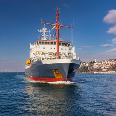 Close-Up of a Ship on the Water