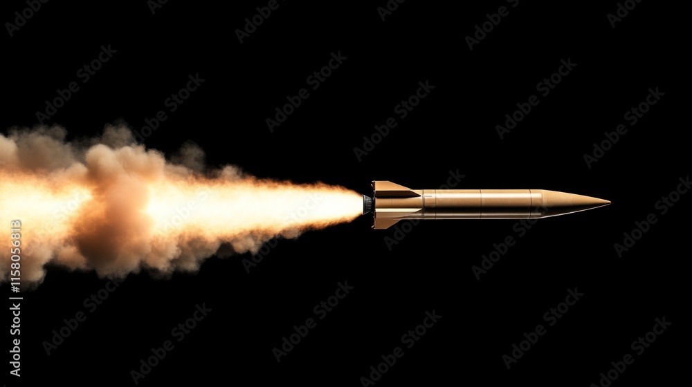 Poster rocket launch sequence space digital animation black background dynamic perspective aerospace explor