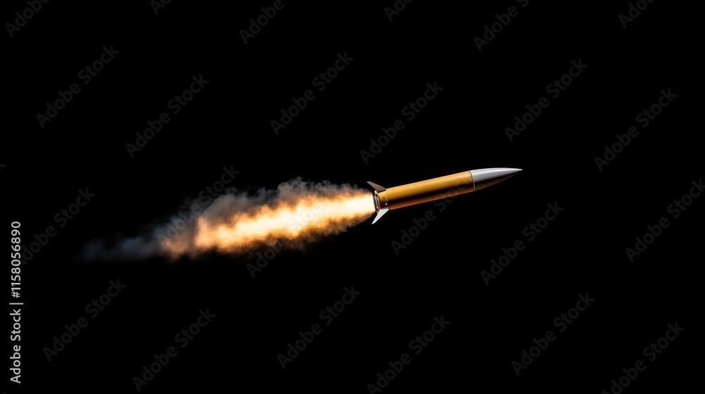 Poster rocket launch simulation space digital animation outer space aerial view technology and innovation