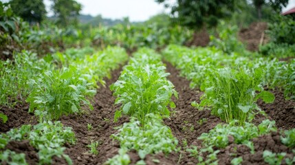 Obraz premium A barn filled with agricultural products ready for market, from fresh produce to dairy, highlighting the productivity and daily routines in farm life --