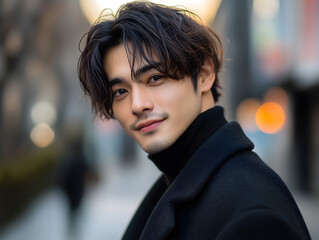 9アジア人青年 男性ポートレート Gererated AI