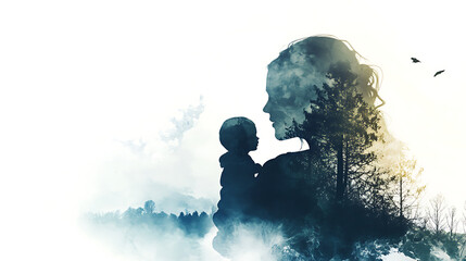 silhouette of a child