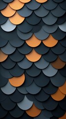 Colorful Scales Pattern in Blue and Warm Tones
