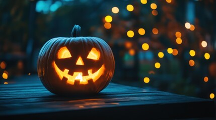 Spooky Halloween Jack-o'-lantern Night