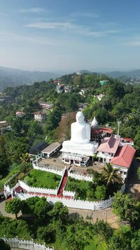 Bahiravokanda Vihara Buddha Statue Kandy Sri Lanka