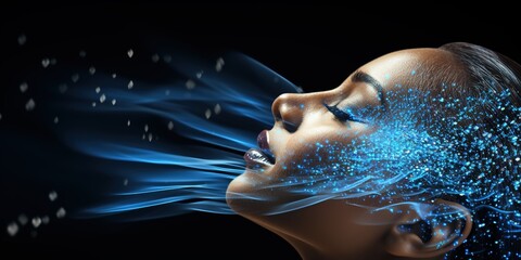 Fototapeta premium head of a person with a background