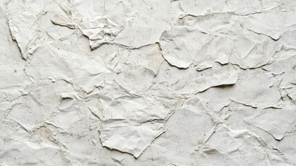 Fototapeta premium White recycled craft paper texture as background. Grey paper texture, Old vintage page or grunge vignette of old newspaper. Pattern rough art creased grunge letter. Hardboard with copy space for text.