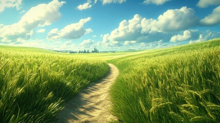 Fototapeta premium A barn filled with agricultural products ready for market, from fresh produce to dairy, highlighting the productivity and daily routines in farm life --