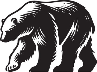 Silhouette of a bear