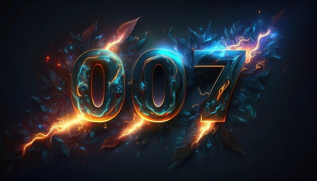Dynamic and Colorful 007 Design with Electric Effects