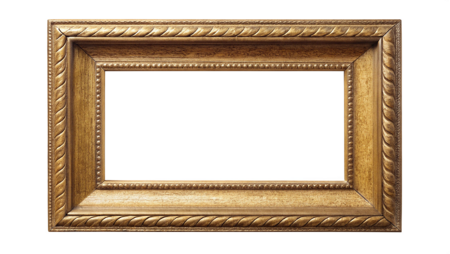 Ornate Gold Frame, Colorful Glitch Art, Abstract Static Image