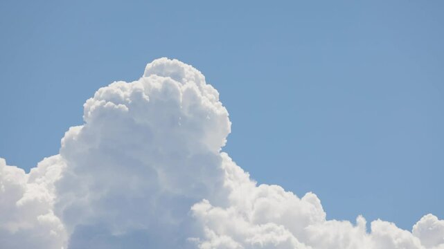 日本の夏の空_入道雲の雄大な動き