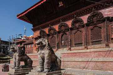 Survivor of 2015 earthquake:  Madyo Parvati Temple, Durbar Square, Kathmandu