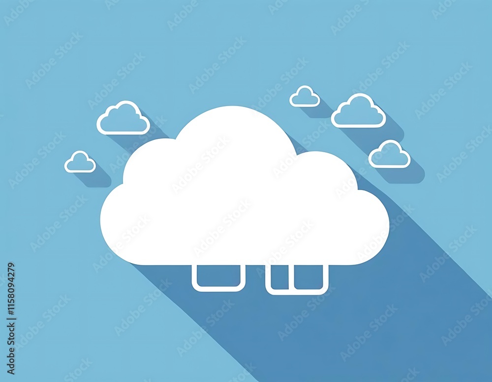 Aufkleber cloud computing service digital storage access