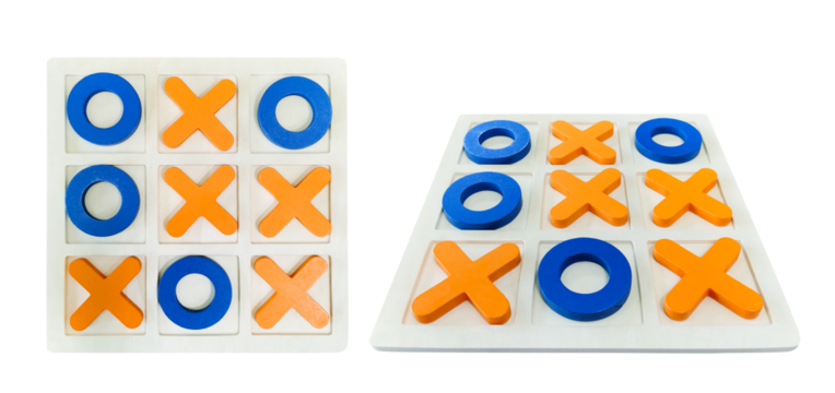 Tic-Tac-Toe game for fun entertainment PNG transparent. - Powered by Adobe
