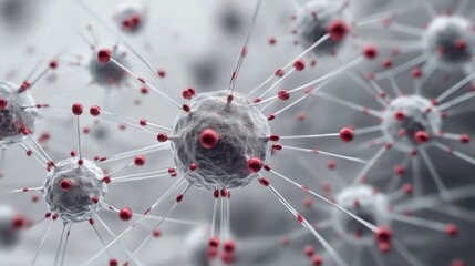 Microscopic World: A Detailed Visualization of Viral Structures