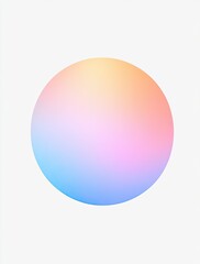 Pastel Gradient Circle Abstract Background