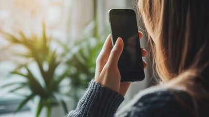 Woman receiving unwanted call. Phone call from anonymous number. Scam, fraud or phishing smartphone concept. Stranger calling.