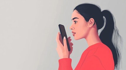 Woman receiving unwanted call. Phone call from anonymous number. Scam, fraud or phishing smartphone concept. Stranger calling.