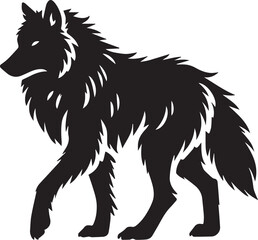 Black and white wolf