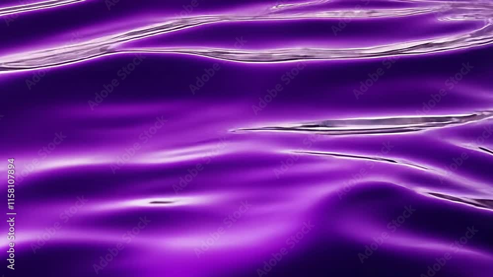 Poster purple abstract liquid texture, smooth and glossy surface. vibrant color pattern concept