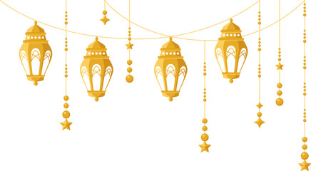 Ramadan Islamic Lantern Illustration