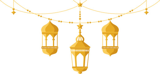Ramadan Islamic Lantern Illustration