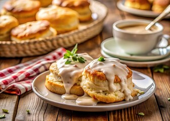 Southern Biscuit Brunch, Gravy Recipes, Homemade Biscuits, Delicious Breakfast, Country Cooking, Food Photography
