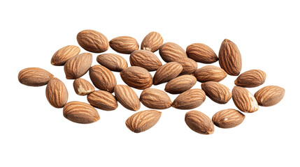 Obraz premium Almonds, white background