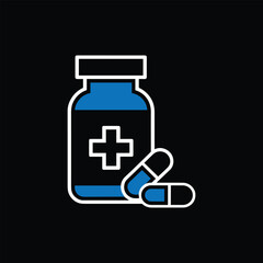 Capsule Icon Vector Design Template
