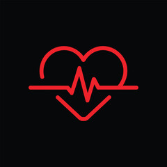 Heart logo vector and illustration