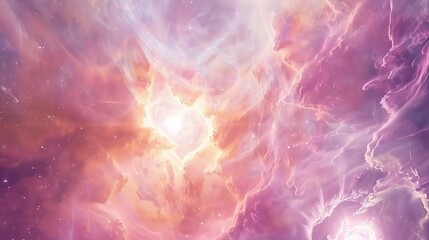 Naklejka premium Pastel Watercolor Colorful Abstract dreamy Galactic