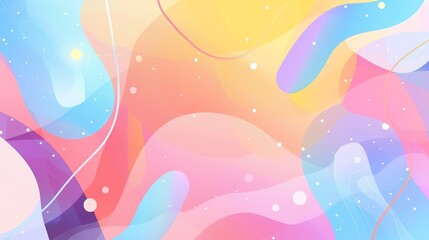 Fototapeta premium Pastel Watercolor Colorful Abstract dreamy Galactic