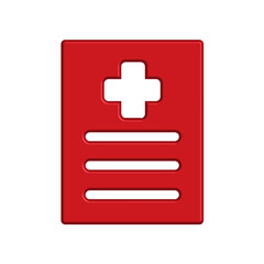 Medical Report icon template