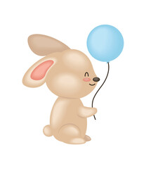 baby shower rabbit party balloon