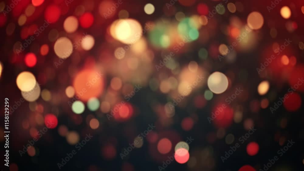 Poster abstract lights with glowing bokeh effect