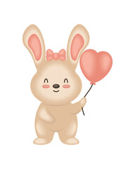 baby shower rabbit party balloon