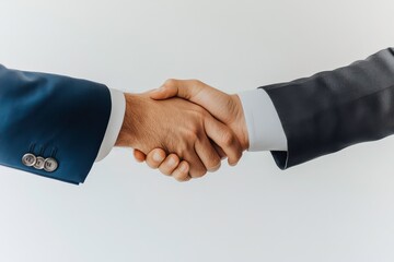 Two hands shaking in a business context, symbolizing agreement or partnership.