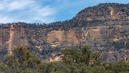 Rock escarpment near Glen Davis, NSW