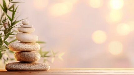 Balanced stones symbolizing peace and harmony