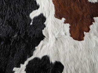 Tricolor Cowhide Texture Background