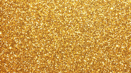 Gold glitter celebration background for anniversary, new year eve, christmas, weddings, birthday, shiny sparkle golden particle wallpaper. Glimmer. Illustration
