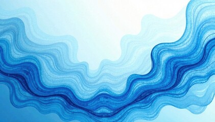 Fototapeta premium Swirling light blue abstract shapes, watercolor effect, fantasy, visual, creative