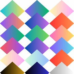 vibrant and dynamic abstract pattern composed of a repeating grid of colorful diamonds. Each diamond features a unique gradient color, creating a visually engaging and mesmerizing effect