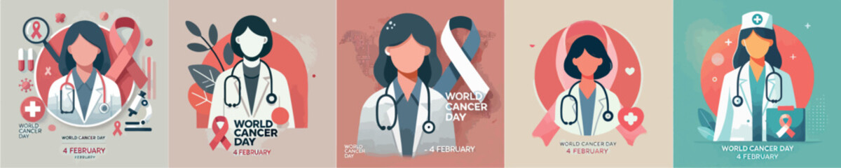 image of a female doctor saying World Cancer Day