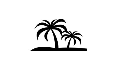 palm tree silhouette vector