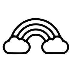 Rainbow and could logo 
