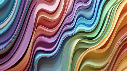 Background colored for design advertising and text. pastel background. colored lines banner. light creative idea 3d illustration. Iridial. Illustration